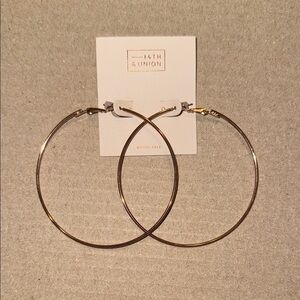 14th & Union Rose Gold Hoop Earrings